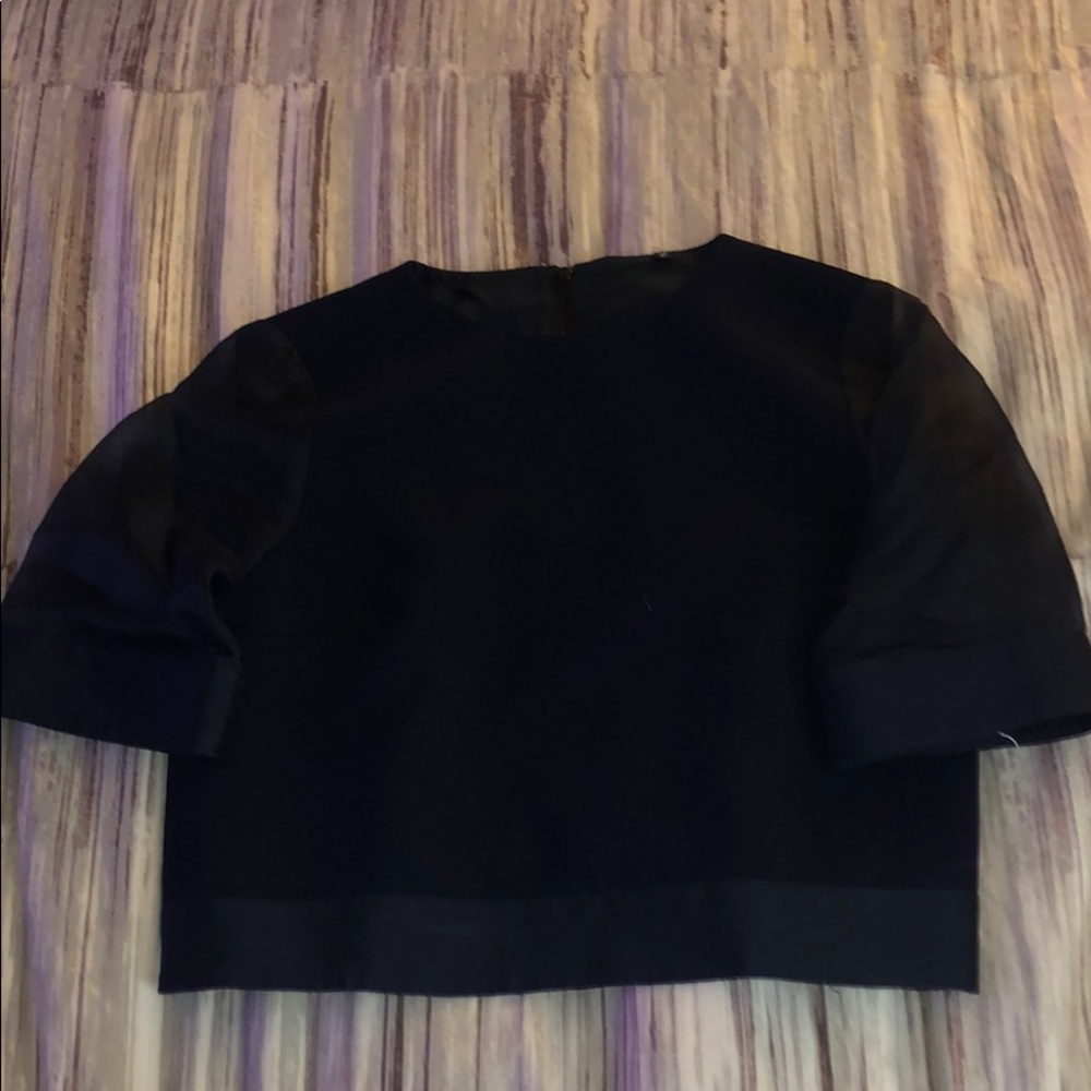 Navy crop top